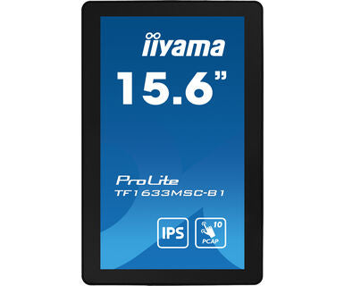 Dark Cyan iiyama ProLite TF1633MSC-B1 15.6" PCAP Full HD Touch Screen Display