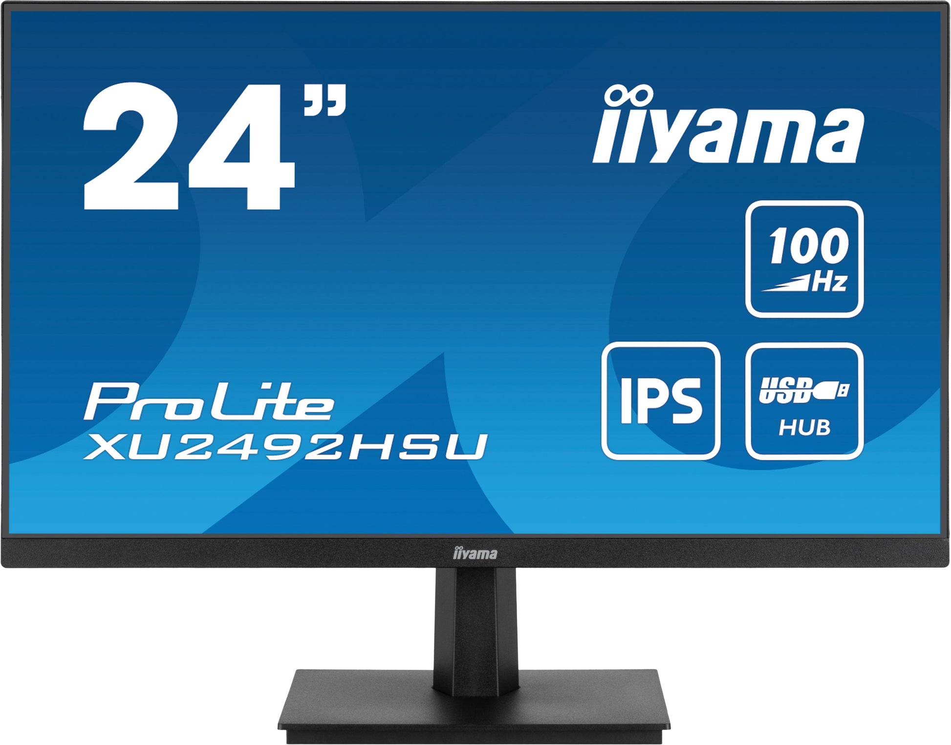 Dark Cyan iiyama ProLite XU2492HSU-B6 24" IPS 1920 x 1080 pixels Full HD LED Display Black