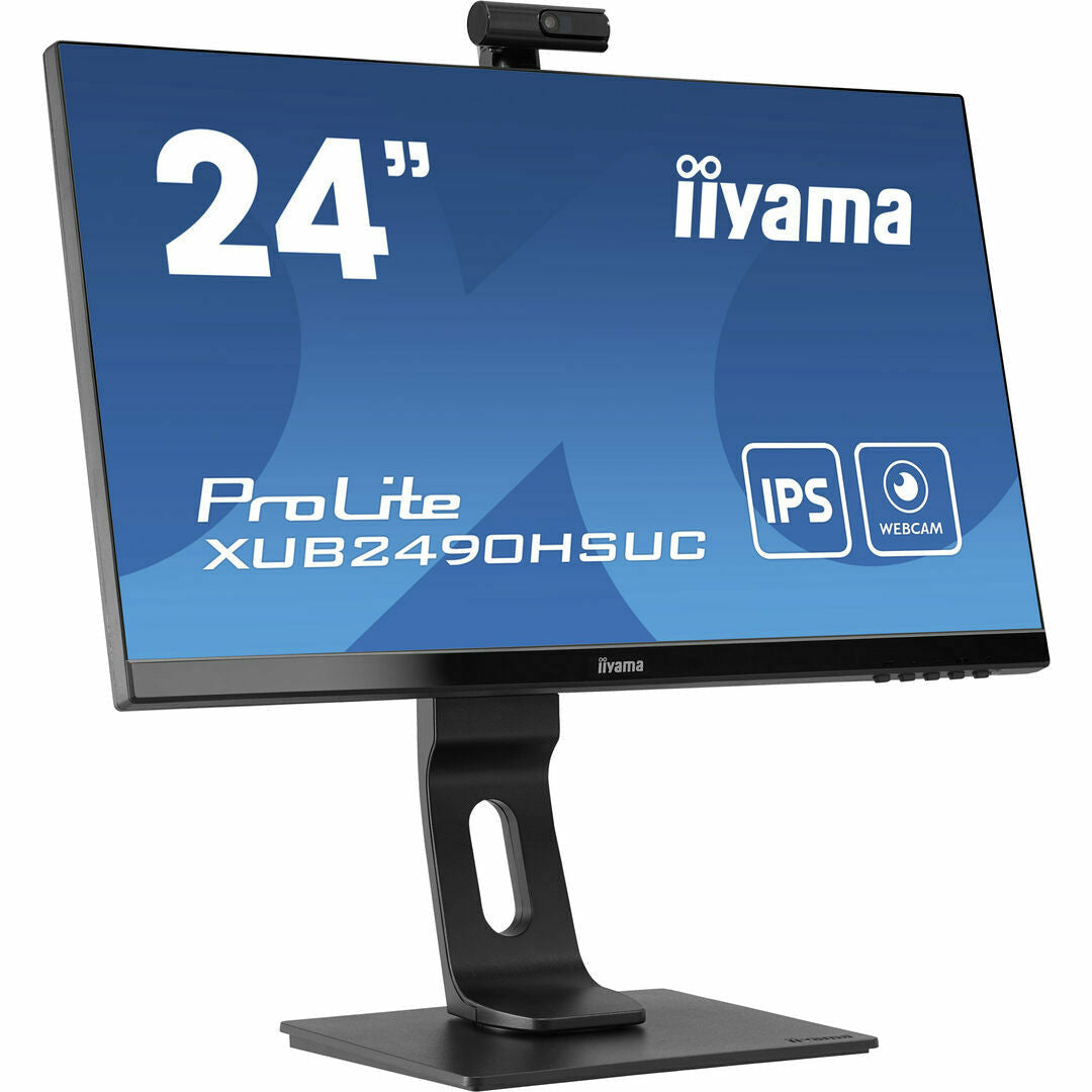 Dark Slate Blue iiyama ProLite XUB2490HSUC-B1 24" IPS LCD Monitor with FHD Webcam