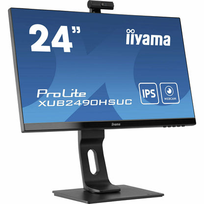 Dark Slate Blue iiyama ProLite XUB2490HSUC-B1 24" IPS LCD Monitor with FHD Webcam