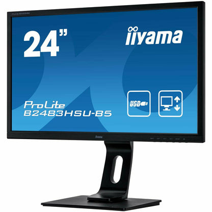 Dark Cyan iiyama ProLite B2483HSU-B5 24" LED Display