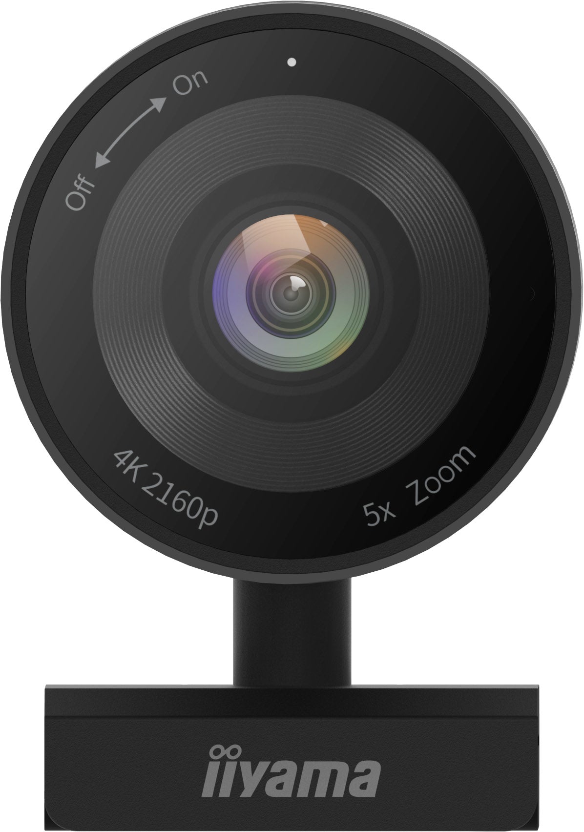 Dark Slate Gray iiyama UC-CAM10PRO-1 4K Webcam with Built in Microphone and 120 degree view with Auto Tracking