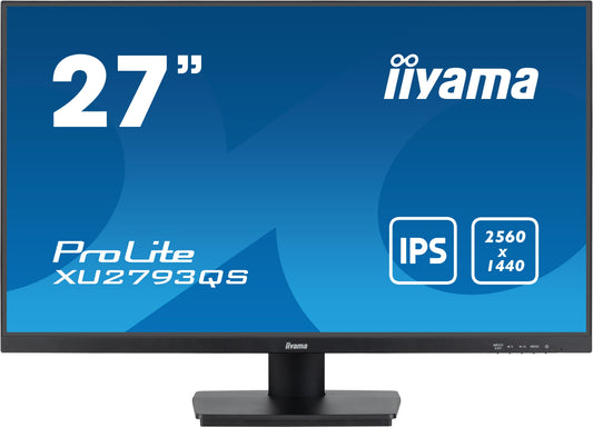 Dark Cyan iiyama ProLite XU2793QS-B7 computer monitor 68.6 cm (27") 2560 x 1440 pixels 4K Ultra HD LED Black