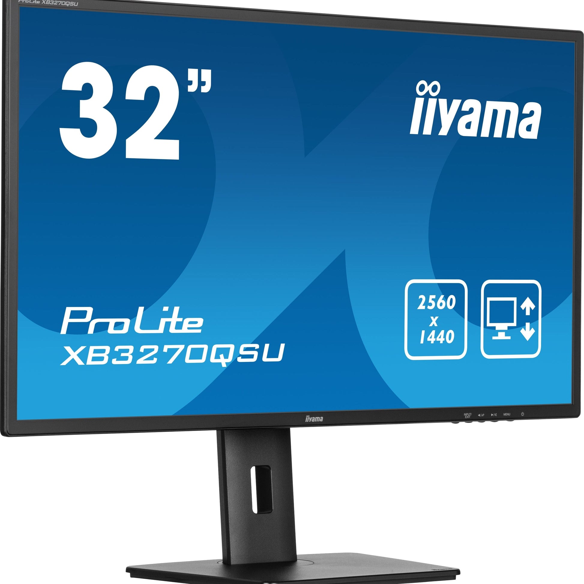 Dark Cyan iiyama ProLite XB3270QSU-B1 computer monitor 81.3 cm (32") 2560 x 1440 pixels Wide Quad HD LED Black