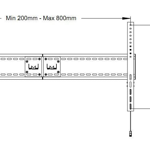 Light Gray Multibrackets M Universal Fixed Wallmount SD MAX 800x600