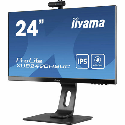 Dark Slate Blue iiyama ProLite XUB2490HSUC-B1 24" IPS LCD Monitor with FHD Webcam