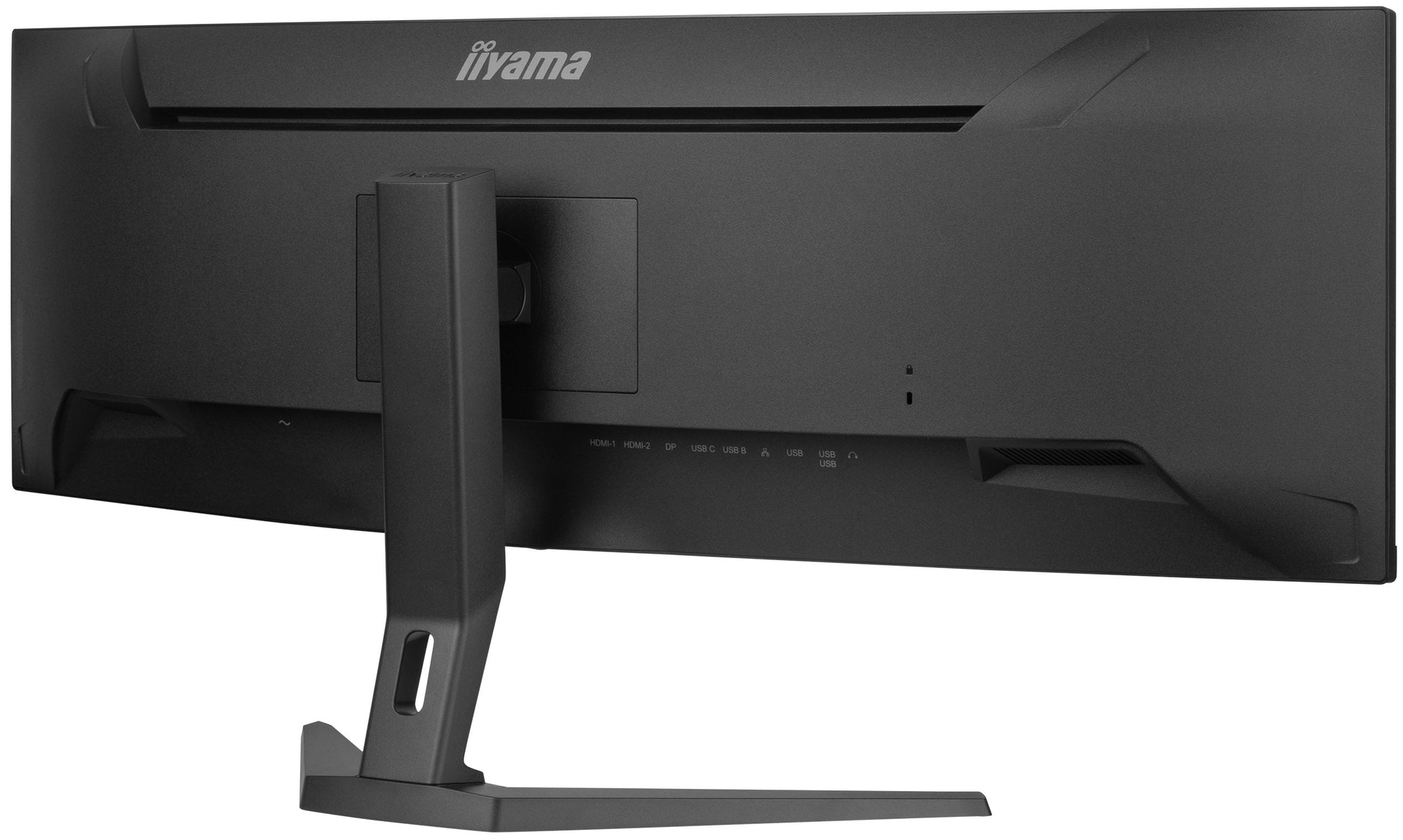 Dark Slate Gray iiyama ProLite 45" Curved 1500R UWQHD 5120 x 1440 pixels Ultra Wide Computer Monitor with KVM Switch and USB-C Dock