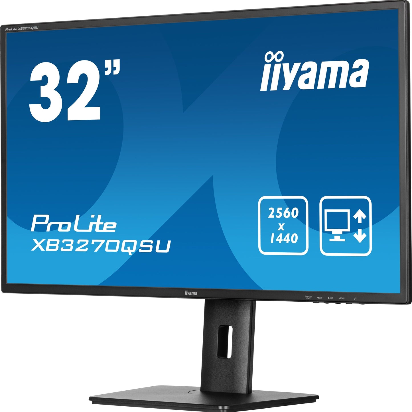 Dark Cyan iiyama ProLite XB3270QSU-B1 computer monitor 81.3 cm (32") 2560 x 1440 pixels Wide Quad HD LED Black