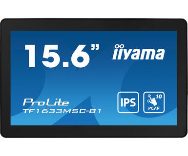 Dark Cyan iiyama ProLite TF1633MSC-B1 15.6" PCAP Full HD Touch Screen Display