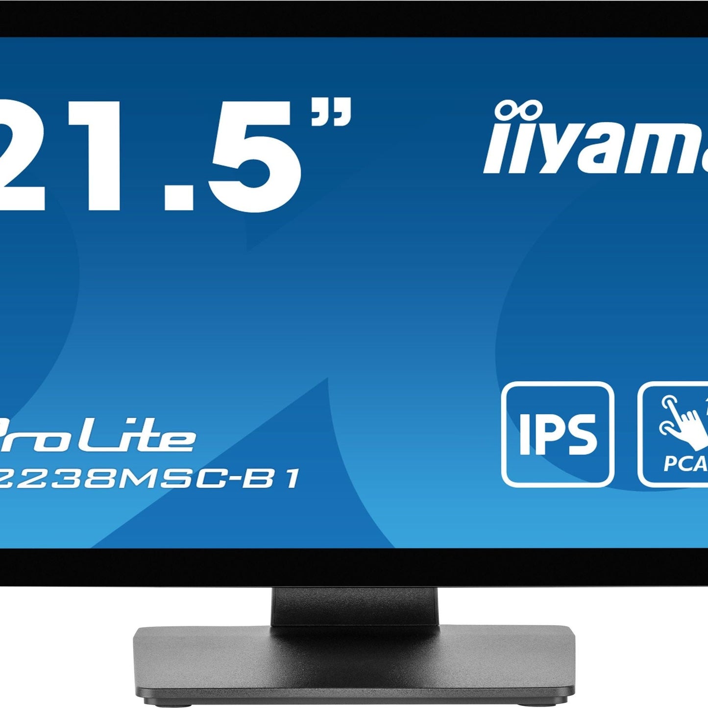 Dark Cyan iiyama ProLite T2238MSC-B1 computer monitor 54.6 cm (21.5") 1920 x 1080 pixels Full HD LED Touchscreen Black