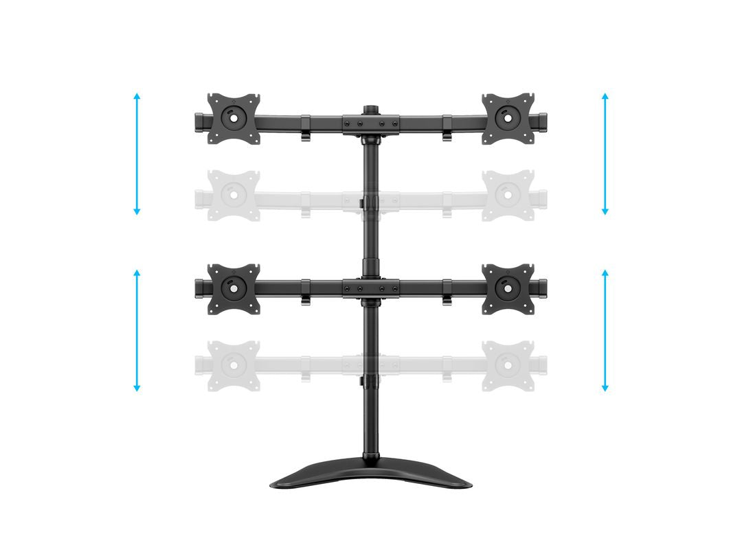 Light Gray Multibrackets M Deskstand Basic Quad