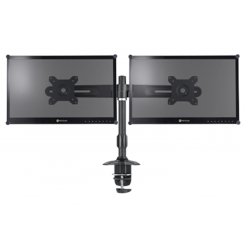 Dim Gray AG Neovo DMC-02D  Dual Monitor Desk Mount