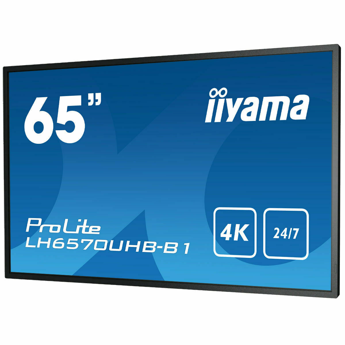 Dark Cyan iiyama ProLite LH6570UHB-B1 65" Large Format Display with 24/7, 4K UHD, Android 9.0 and 700cd/m² High Brightness