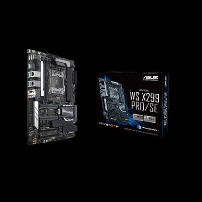 Black ASUS WS X299 PRO/SE Intel® X299 LGA 2066 (Socket R4) ATX Motherboard