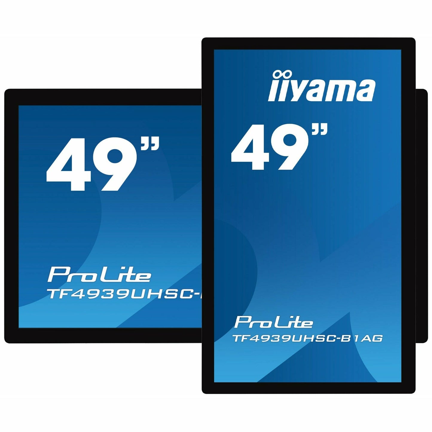 Dark Cyan iiyama ProLite TF4939UHSC-B1AG 49" Open Frame IPS 15pt PCAP IPS 4K Touch Screen with Anti Glare