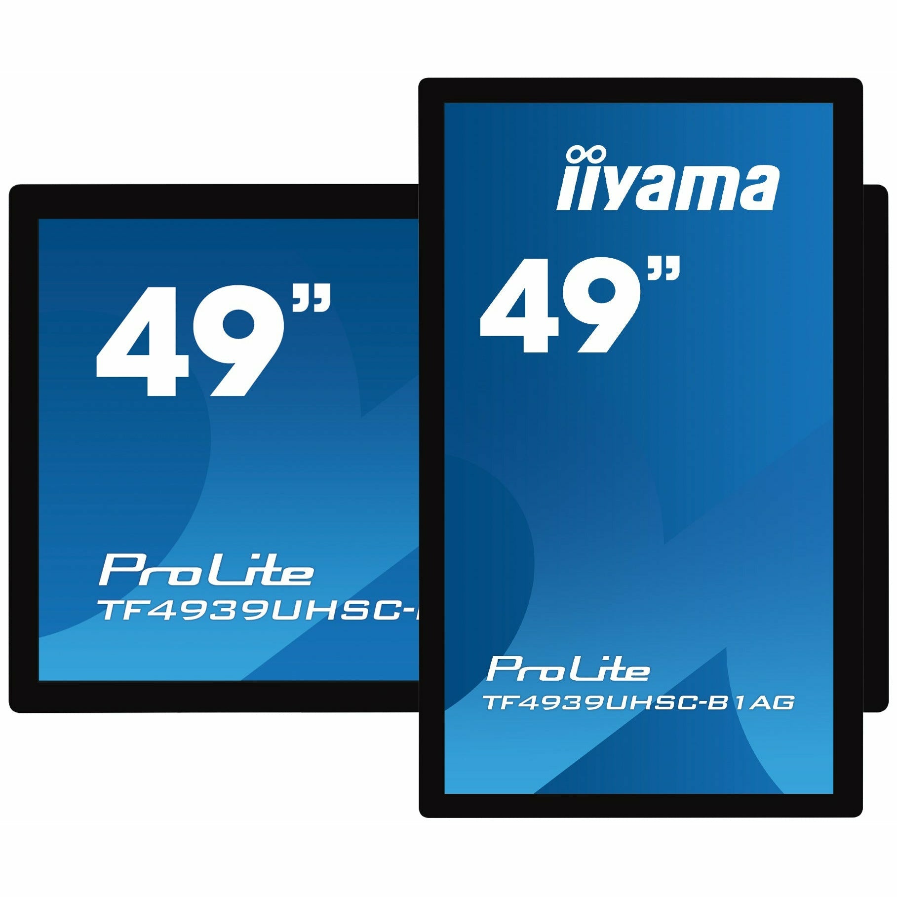 Dark Cyan iiyama ProLite TF4939UHSC-B1AG 49" Open Frame IPS 15pt PCAP IPS 4K Touch Screen with Anti Glare