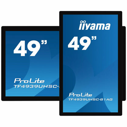 Dark Cyan iiyama ProLite TF4939UHSC-B1AG 49" Open Frame IPS 15pt PCAP IPS 4K Touch Screen with Anti Glare