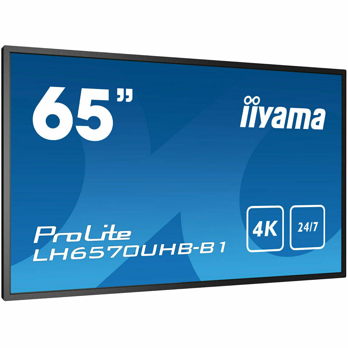 Dark Cyan iiyama ProLite LH6570UHB-B1 65" Large Format Display with 24/7, 4K UHD, Android 9.0 and 700cd/m² High Brightness