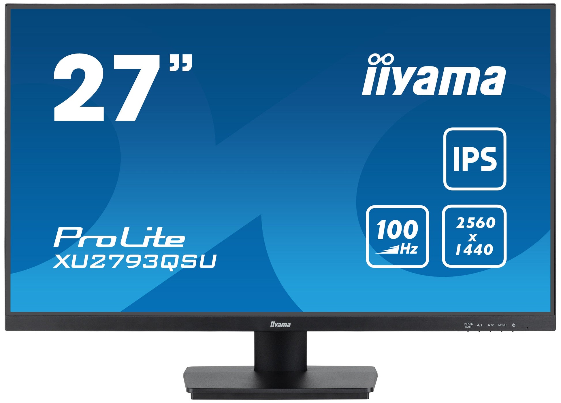 Dark Cyan iiyama ProLite XU2793QSU-B7 LED display 68.6 cm (27") 2560 x 1440 pixels Wide Quad HD Black