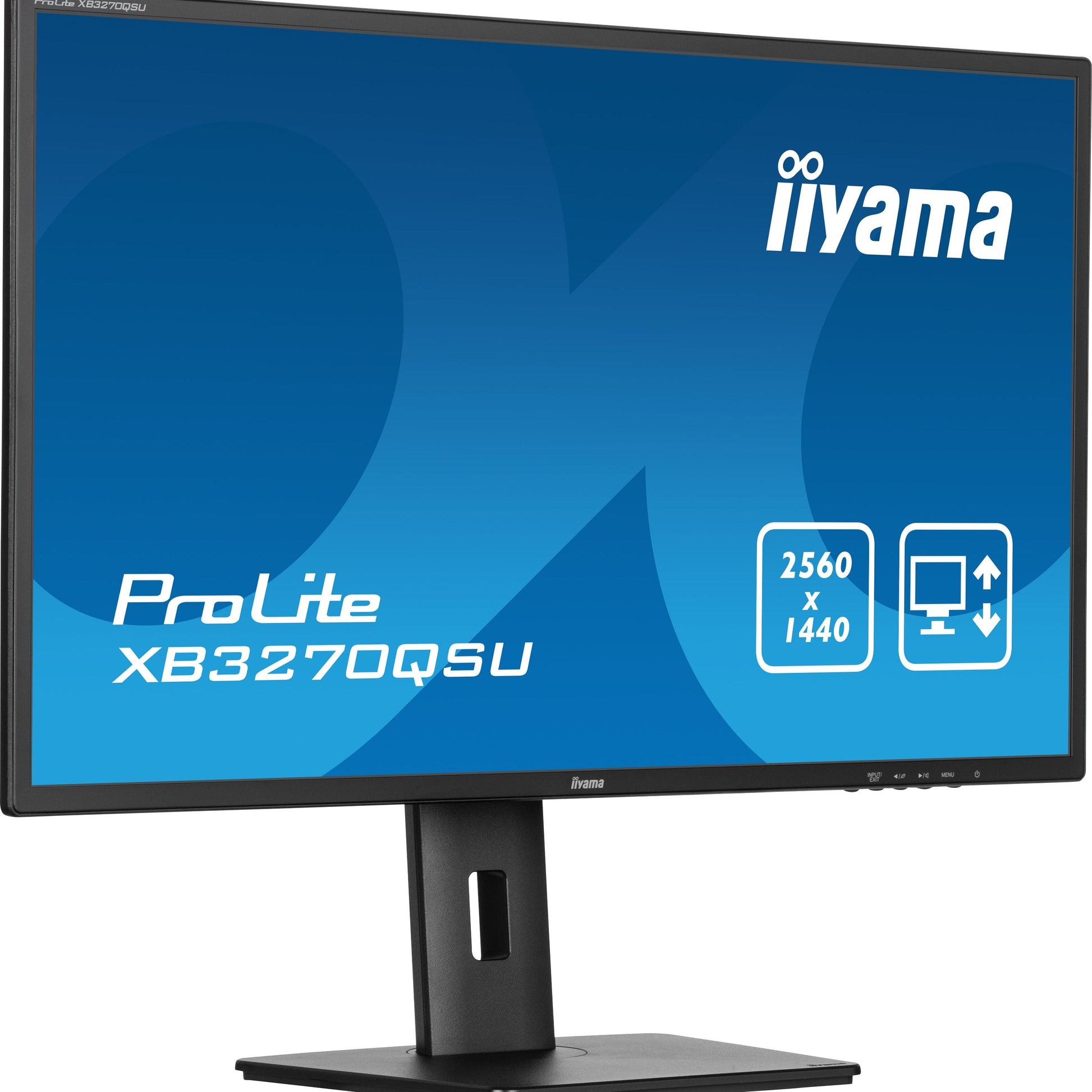 Dark Cyan iiyama ProLite XB3270QSU-B1 computer monitor 81.3 cm (32") 2560 x 1440 pixels Wide Quad HD LED Black