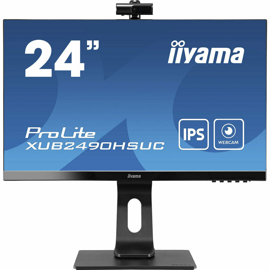 Dark Slate Blue iiyama ProLite XUB2490HSUC-B1 24" IPS LCD Monitor with FHD Webcam