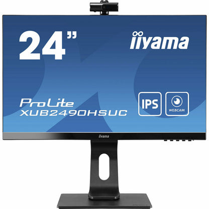 Dark Slate Blue iiyama ProLite XUB2490HSUC-B1 24" IPS LCD Monitor with FHD Webcam