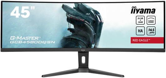 Powder Blue iiyama G-Master GCB4580DQSN-B1 45" Curved Dual QHD LED Red Eagle Gaming Monitor