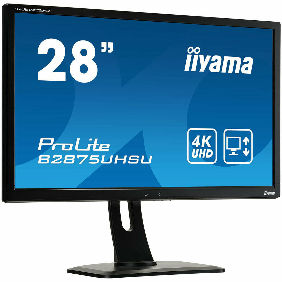 Dark Cyan iiyama ProLite B2875UHSU-B1 28" 4K Monitor