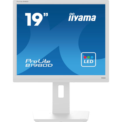 Light Gray iiyama ProLite B1980D-W5 computer monitor 48.3 cm (19") 1280 x 1024 pixels SXGA LCD White