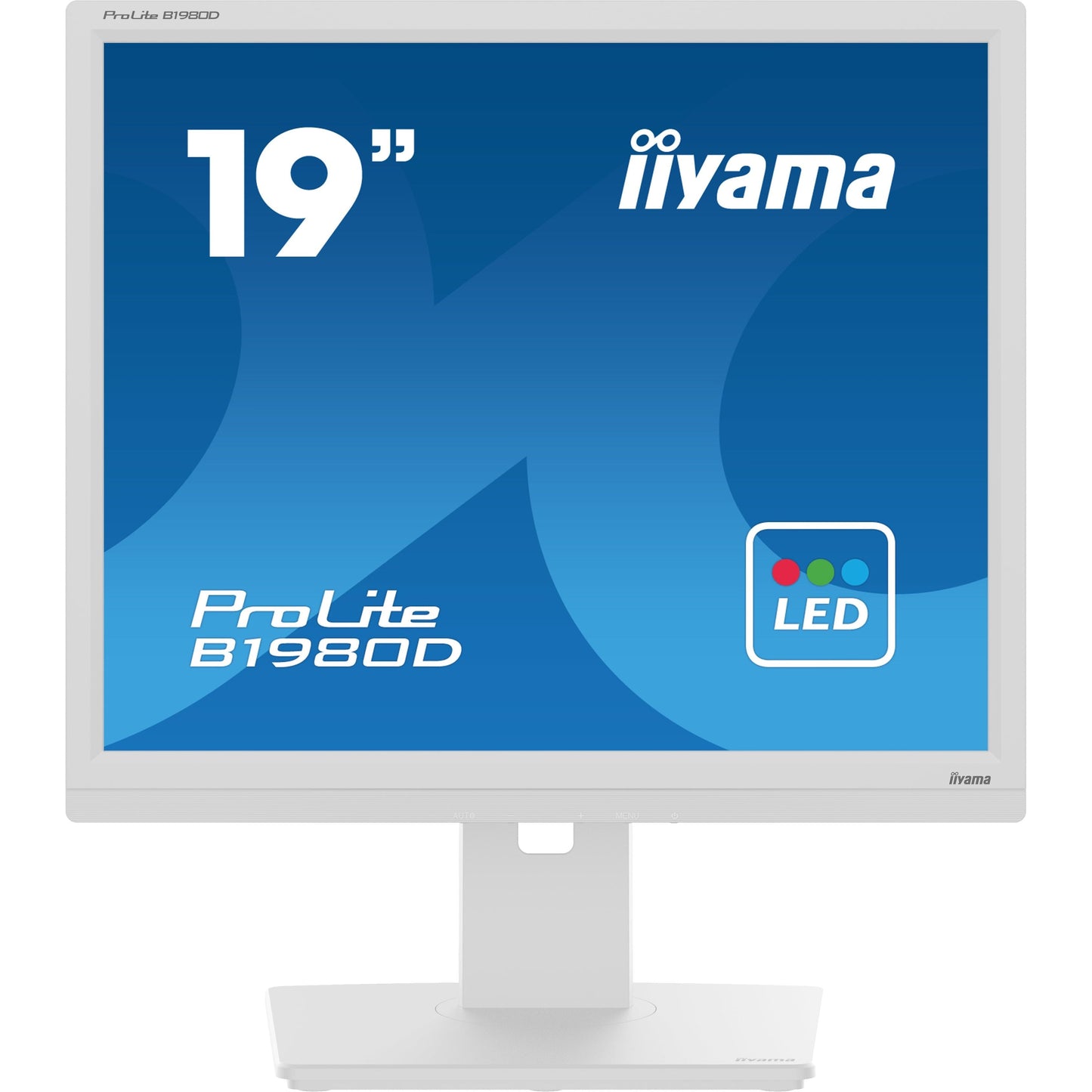 Light Gray iiyama ProLite B1980D-W5 computer monitor 48.3 cm (19") 1280 x 1024 pixels SXGA LCD White