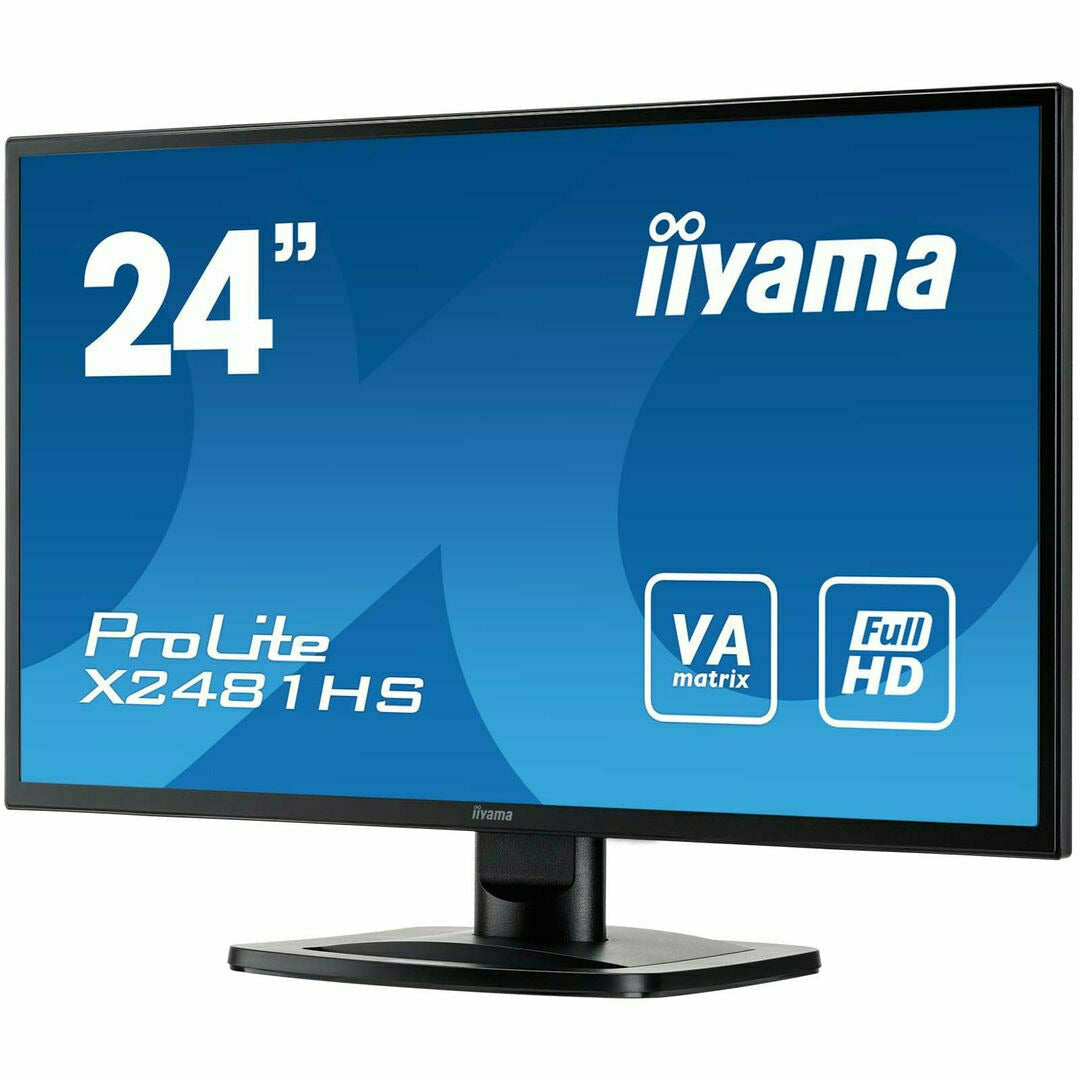 Dark Cyan iiyama ProLite X2481HS-B1 24" LED Display