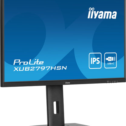 Dark Cyan iiyama ProLite XUB2797HSN-B2 computer monitor 68.6 cm (27") 1920 x 1080 pixels Full HD LED Black