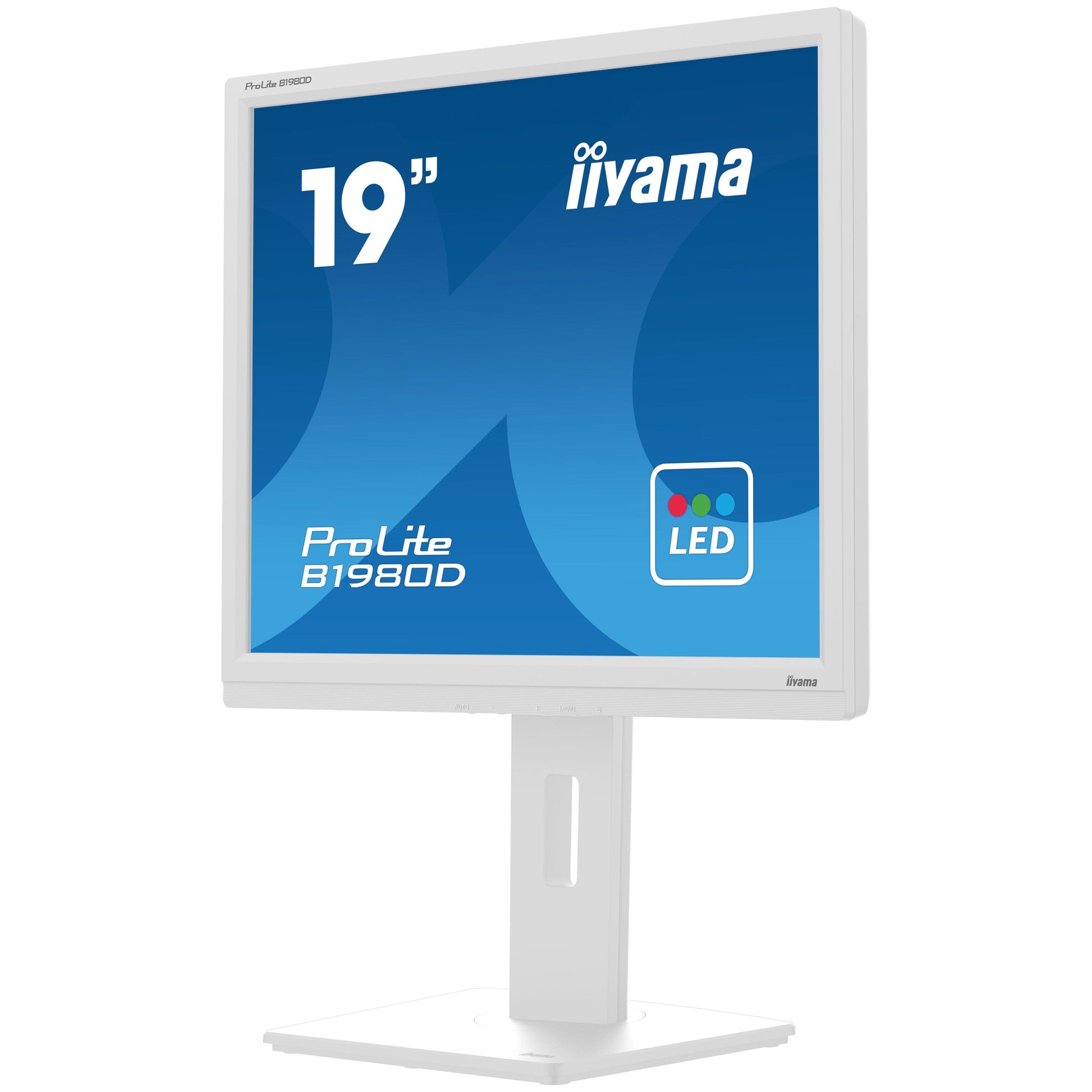 Light Gray iiyama ProLite B1980D-W5 computer monitor 48.3 cm (19") 1280 x 1024 pixels SXGA LCD White