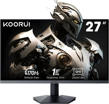 Light Gray Koorui GN07 27" IPS 170Hz 1m Gaming Monitor