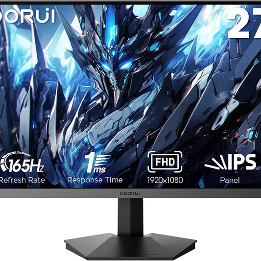 Dark Slate Gray Koorui GN06 27" 165Hz/144Hz 1ms Full HF 1920 x 1080 IPS Gaming Display