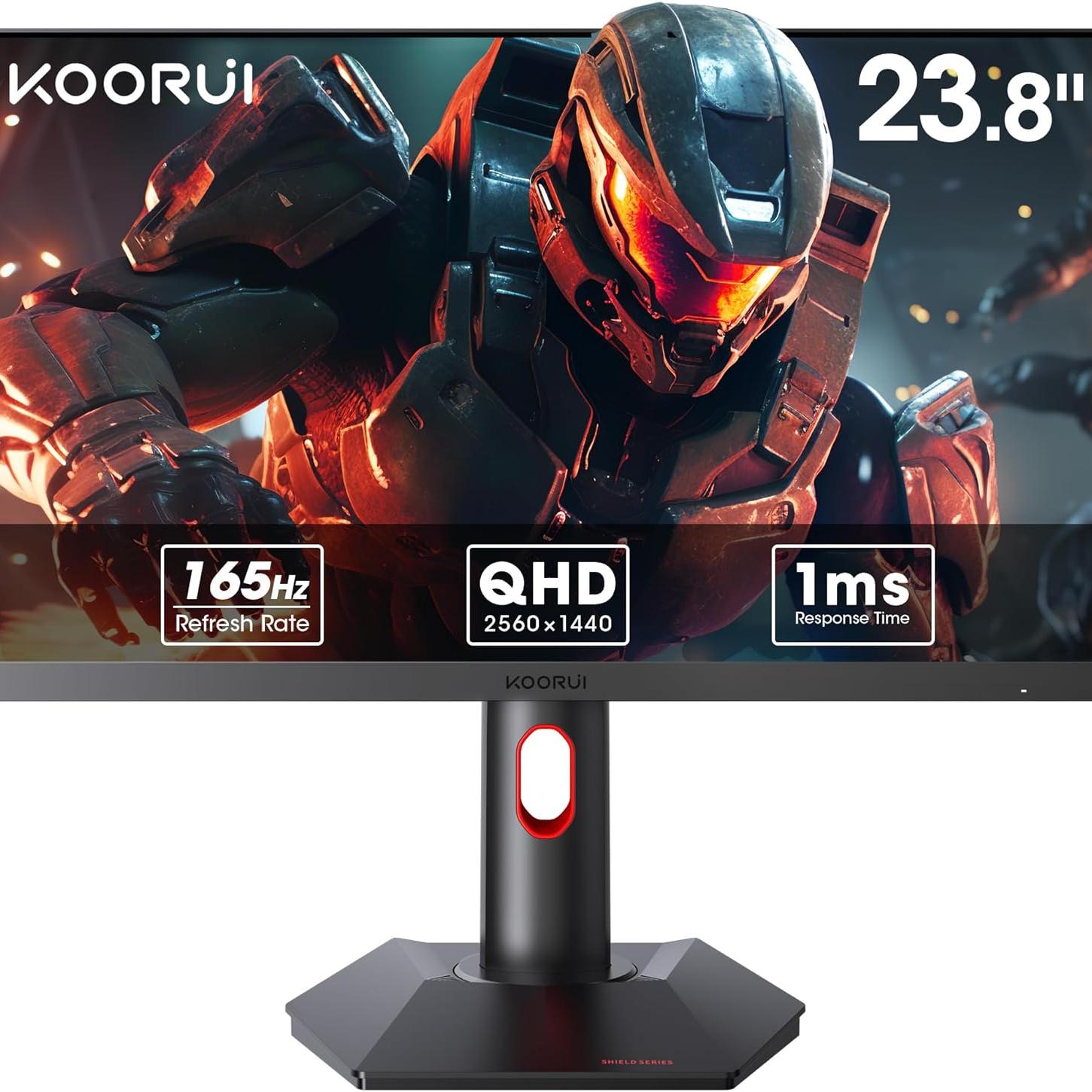 Dark Slate Gray Koorui GP01 24" 165Hz Nano IP 2K 2560 x 1440 Gaming Monitor