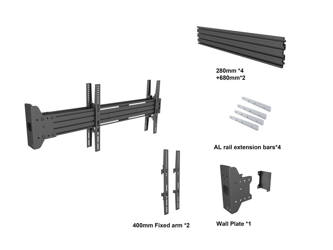 Dark Slate Gray Multibrackets M Pro Series From Wall MBFW1UX2