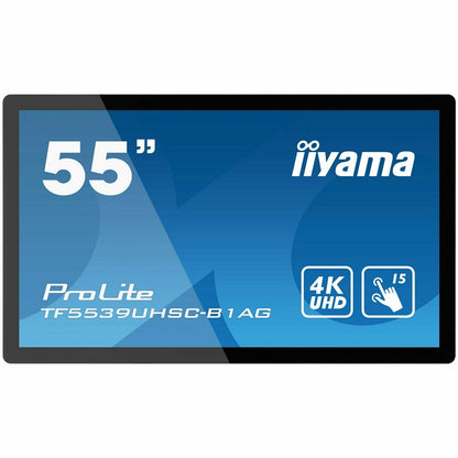 Steel Blue iiyama ProLite TF5539UHSC-B1AG 55" Open Frame IPS 15pt PCAP IPS 4K Touch Screen with Anti Glare