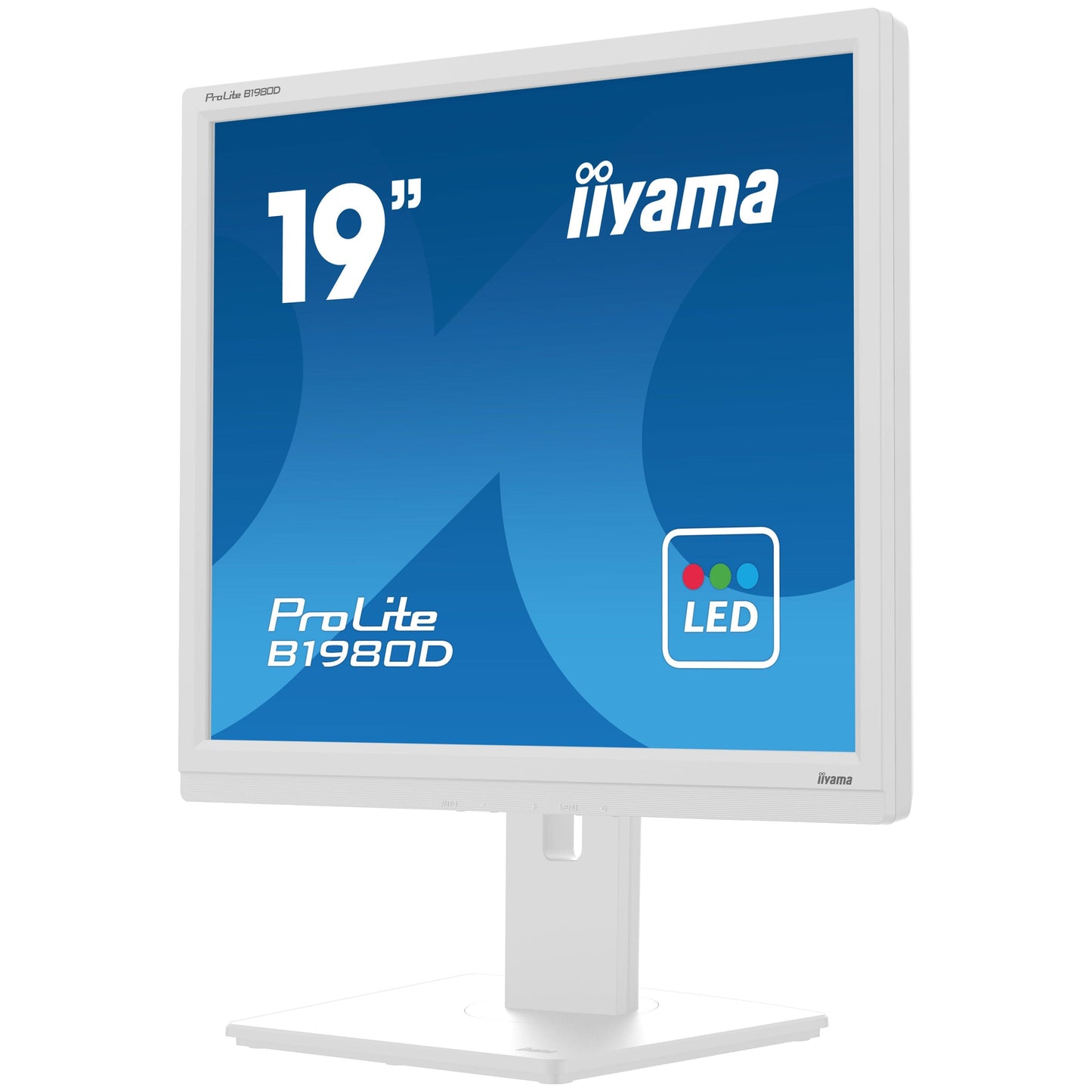 Light Gray iiyama ProLite B1980D-W5 computer monitor 48.3 cm (19") 1280 x 1024 pixels SXGA LCD White