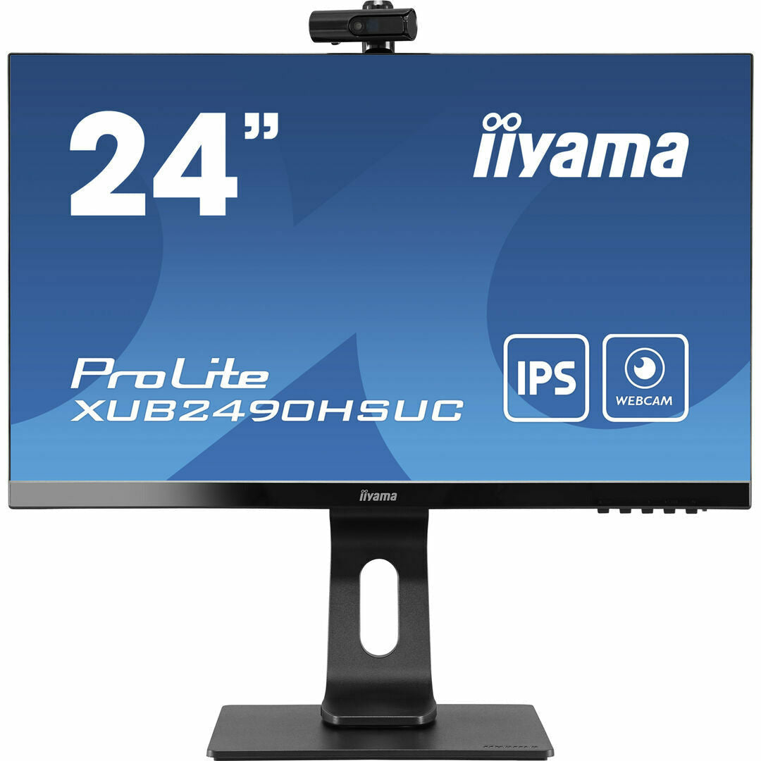 Dark Slate Blue iiyama ProLite XUB2490HSUC-B1 24" IPS LCD Monitor with FHD Webcam