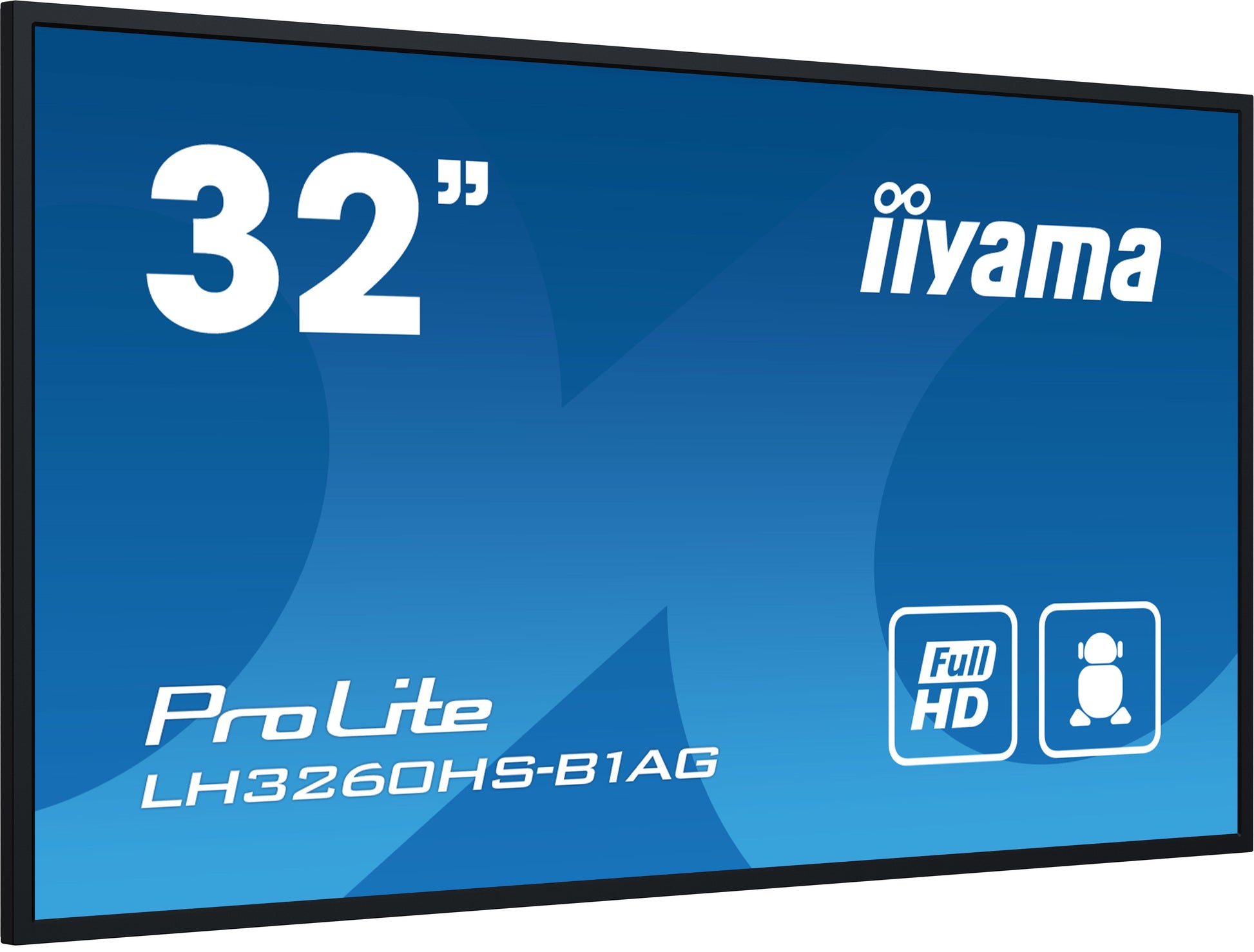 Dark Cyan iiyama PROLITE Digital A-board 80 cm (31.5") LED Wi-Fi 500 cd/m² Full HD Black Built-in processor Android 11 24/7