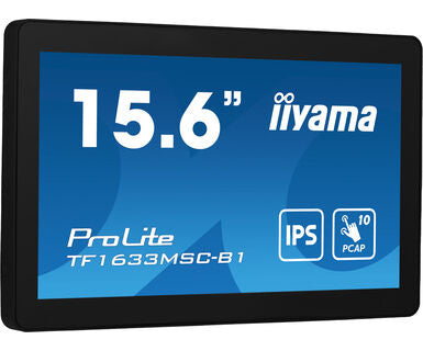 Dark Cyan iiyama ProLite TF1633MSC-B1 15.6" PCAP Full HD Touch Screen Display