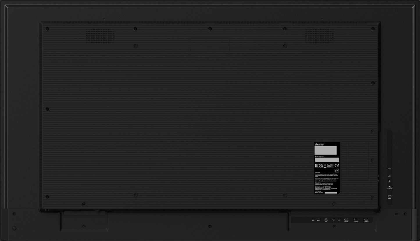 Black iiyama LH5041UHS-B2AG Signage Display Digital signage flat panel 127 cm (50") LCD 500 cd/m² 4K Ultra HD Black 24/7