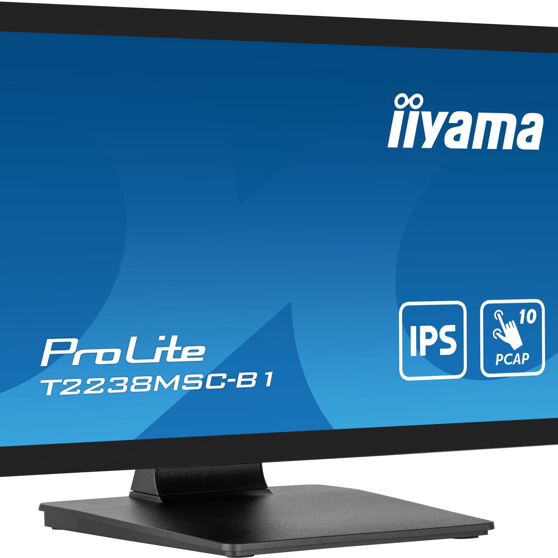 Dark Cyan iiyama ProLite T2238MSC-B1 computer monitor 54.6 cm (21.5") 1920 x 1080 pixels Full HD LED Touchscreen Black