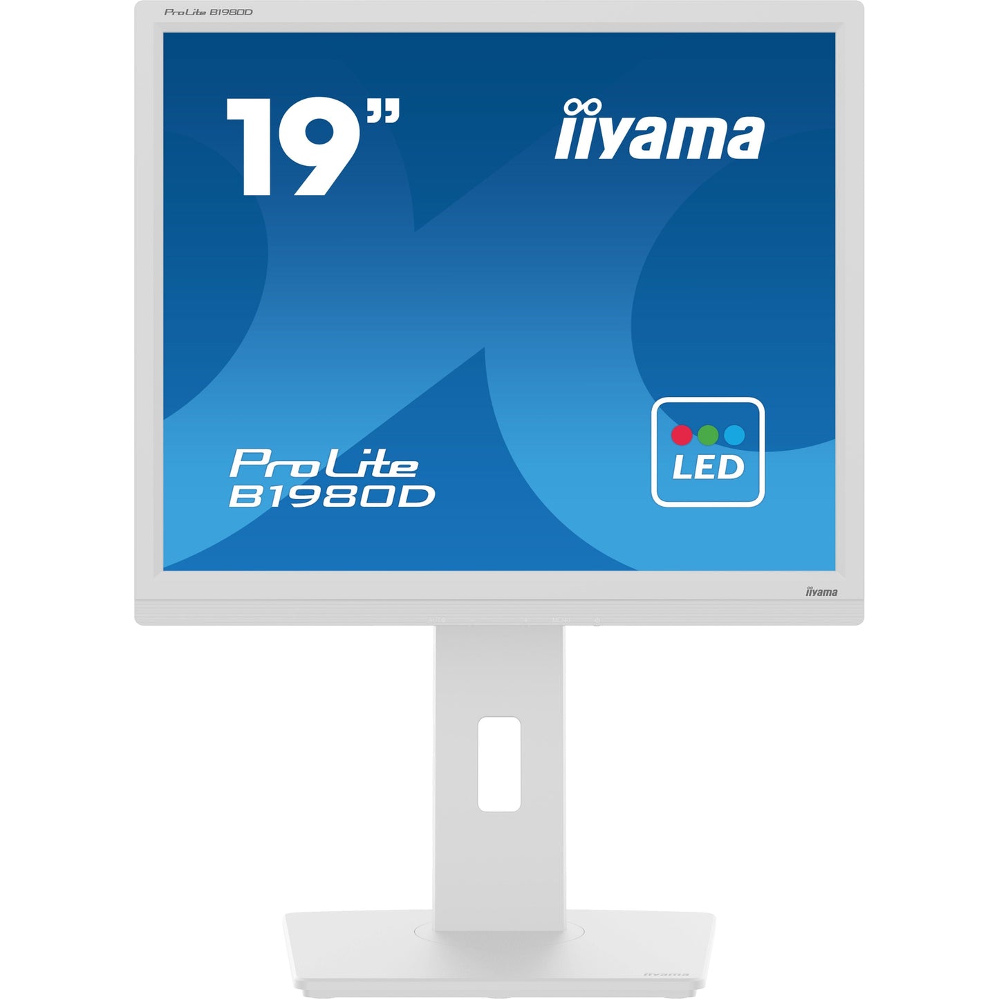 Light Gray iiyama ProLite B1980D-W5 computer monitor 48.3 cm (19") 1280 x 1024 pixels SXGA LCD White