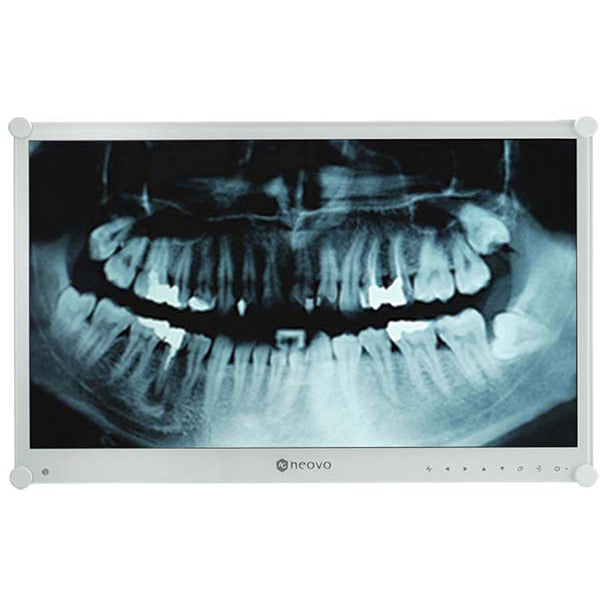 Light Gray AG Neovo DR-24G 24-Inch 1080p Dental Monitor in White