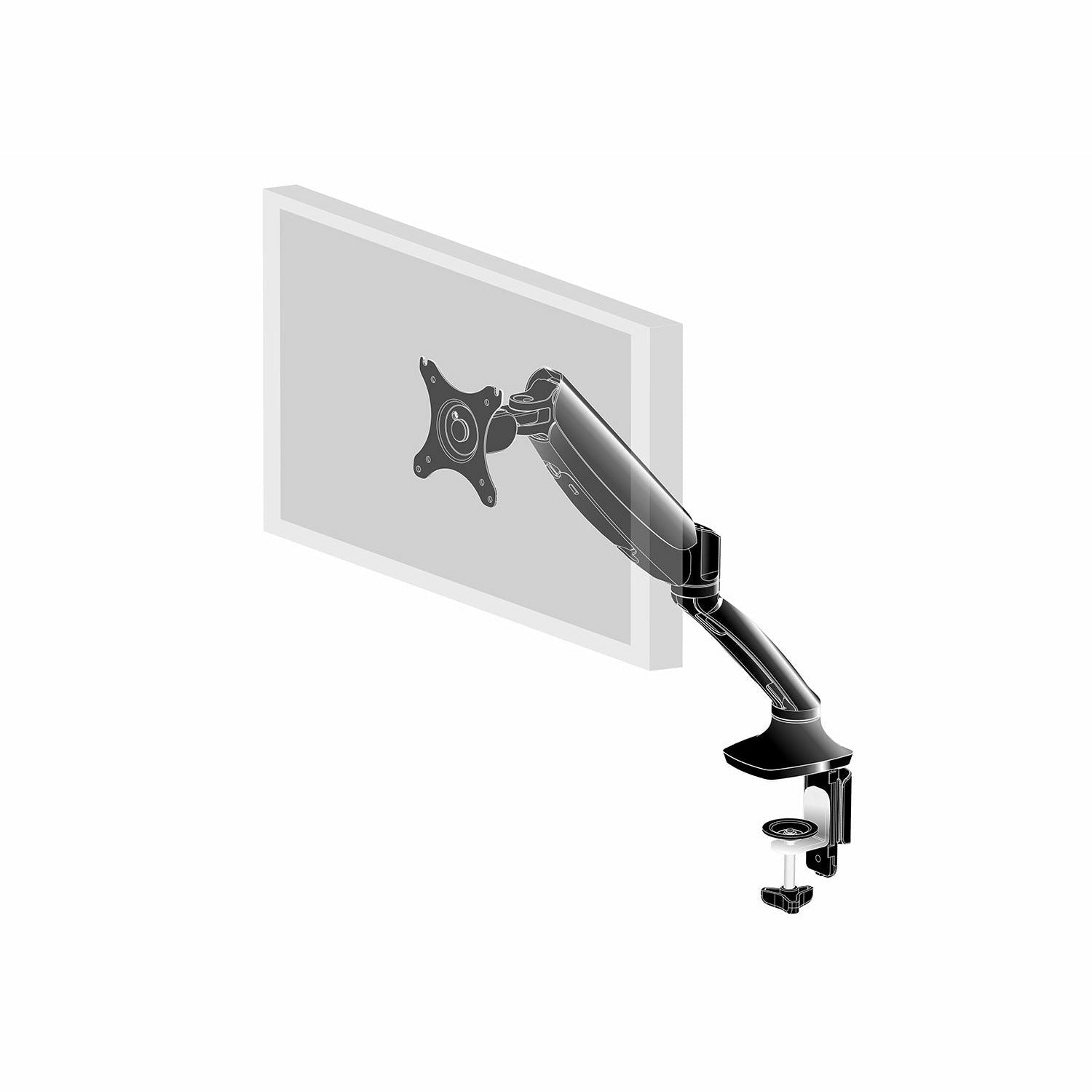 Light Gray iiyama ProLite DS3001C-B1 Gas Spring Mounting Arm