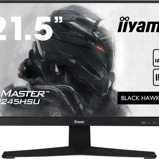 Dark Slate Gray iiyama G-Master G2245HSU-B1 21.5" IPS panel technology, a 100Hz refresh rate, and an ultra-swift 1ms MPRT response time.