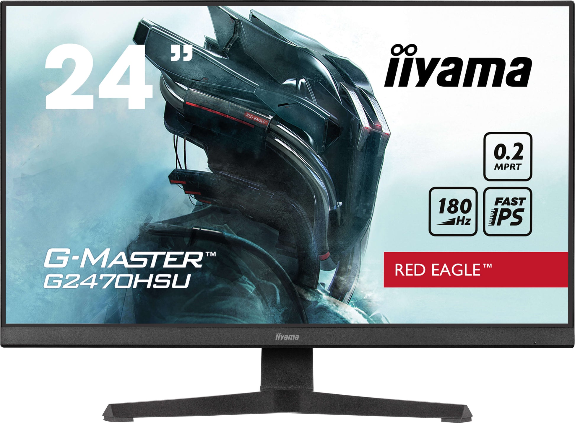 Light Gray iiyama G-Master G2470HSU-B6 Red Eagle 24" Fast IPS 0.2ms 180Hz Gaming Monitor