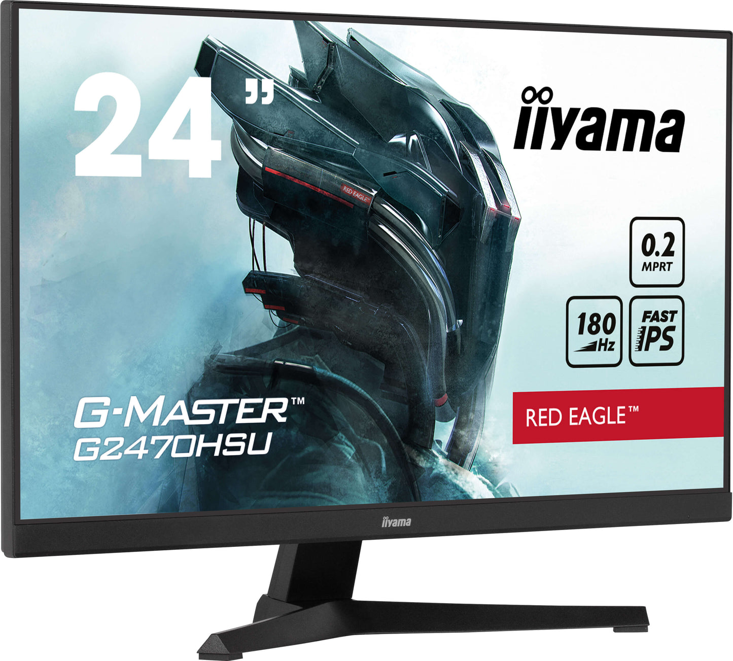 Light Gray iiyama G-Master G2470HSU-B6 Red Eagle 24" Fast IPS 0.2ms 180Hz Gaming Monitor